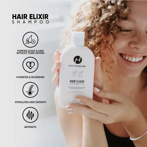 Vista 3 de Champú orgánico anticaspa – Nutre, repara y ayuda a fortalecer todo tipo de cabello – Sin parabenos, sin sulfatos – Champú hidratante de cúrcuma