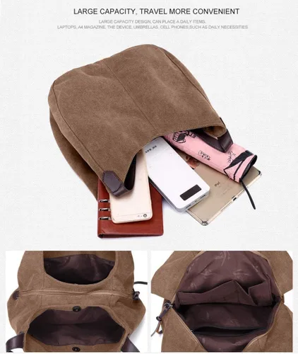Vista 4 de TCHH-DayUp Hobo - Bolsos para mujer, bolsos grandes de lona, bolsos de algodón, bolsos