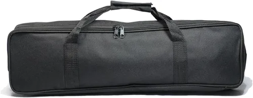 Vista 2 de WE Games Bolsa de ajedrez negra para torneos, funda de transporte duradera para juegos de ajedrez enrollables, se adapta a tablero de ajedrez