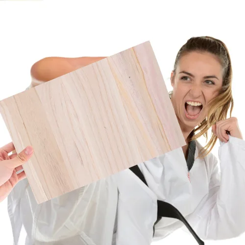 Vista 5 de LIOOBO Tabla de romper de madera para niños y adultos, 10 unidades, equipo de boxeo de 0.2 in