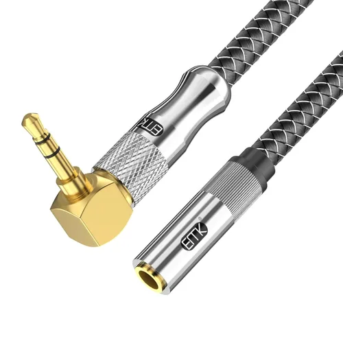 Vista 9 de EMK Cable de extensión estéreo macho a hembra de 1/4 pulgadas (0.250 in) chapado en oro de 1/4 pulgadas (0.250 in) - Cable de extensión