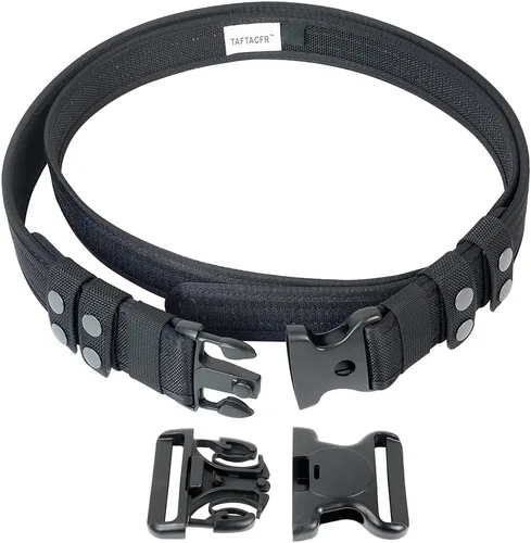 Vista 2 de TAFTACFR Cinturón de servicio para la aplicación de la ley Utilidad Seguridad Policía Militar 2.0 "Tactical Patrol Belt Set