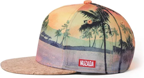 Vista 2 de NUZADA Snapback Hats for Men Flat Bill Hat Hip Hop Style Originales Print Adjustable Flat Brim Baseball Cap