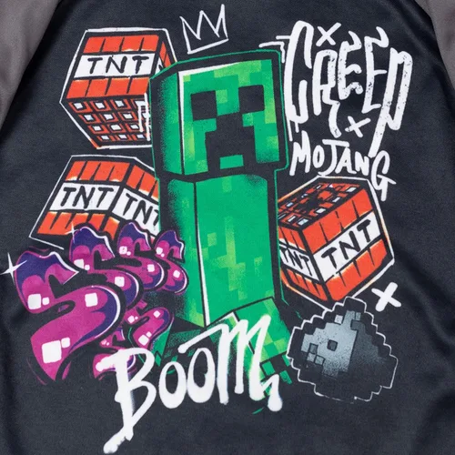 Vista 2 de Minecraft Creeper - Sudadera deportiva con capucha para niños pequeños a niños grandes