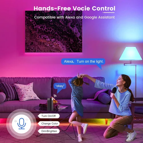 Vista 5 de OHLUX BR30 Bombilla inteligente de inundación, bombilla inteligente WiFi equivalente a 85 W, RGBCW, sincronización de música, bombilla que cambia