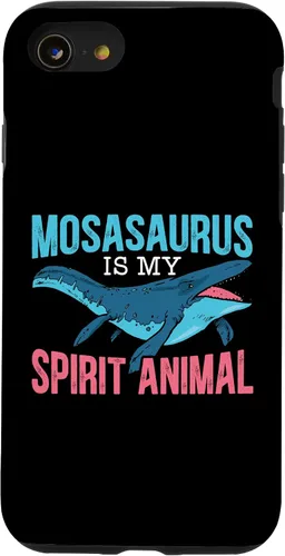 Vista 13 de Funda de dinosaurio para iPhone 15 Mosasaurus Is My Spirit Animal Paleontólogo