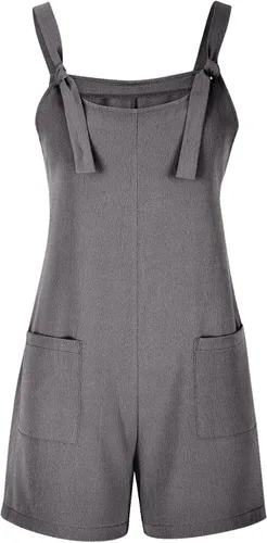 Vista 4 de CTXXUN - Overol corto de verano para mujer, casual, elegante, holgado, con correa ajustable, con bolsillos, talla grande