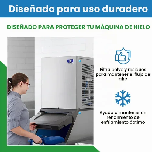 Vista 4 de Filter Everything Filtro de aluminio para máquina de hielo de repuesto compatible con Manitowoc Ice 4040193 – 12.75 x 14.25 x 3/32 – 1 paquete