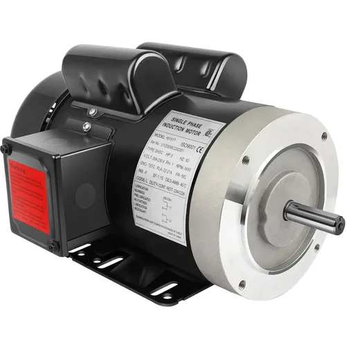 Vista 7 de 1 HP Motor eléctrico de uso general monofásico Motor 3450 RPM 115/230V 11.2/5.6A 56C Marco TEFC CW/CCW