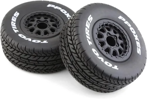 Vista 5 de Lifehead 1/10 RC Short Course - Neumáticos para camiones todo terreno, adecuados para TRAXXAS Slash4X4 ARRMA SENTON 4X4 V3 Losi Ford Raptor Baja