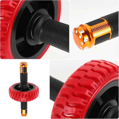 Vista 3 de CHILDWEET Compact Ab Roller Wheel for Abdominal Exercise with Ergonomic Handles and Stable Resistance Spring Mechanism Fitness Equipment for Home