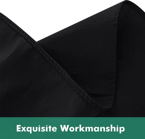 Vista 8 de Biscaynebay Faldas de cama envolventes con esquinas divididas para camas Twin/Twin XL de 15 pulgadas de caída, volantes de polvo elásticos Negro