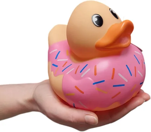Vista 15 de Big Rubber Ducky - Mezcla coleccionable (5.5 pulgadas) de alienígena, robot, dinosaurio, splat, ninja, confeti, corazón rosa, amarillo, unicornio