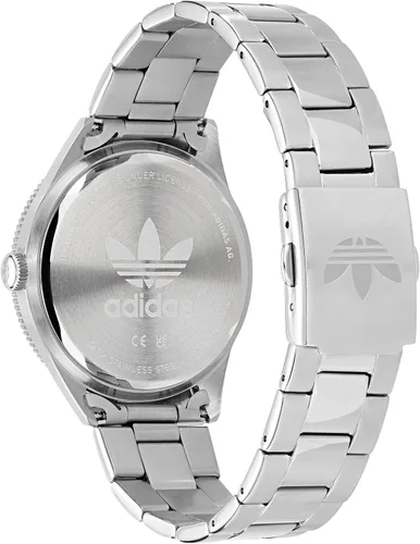 Vista 4 de adidas Reloj de pulsera de acero inoxidable modelo AOFH220602I PlateadoVerde