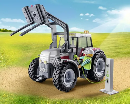 Vista 8 de Playmobil Tractor grande con accesorios