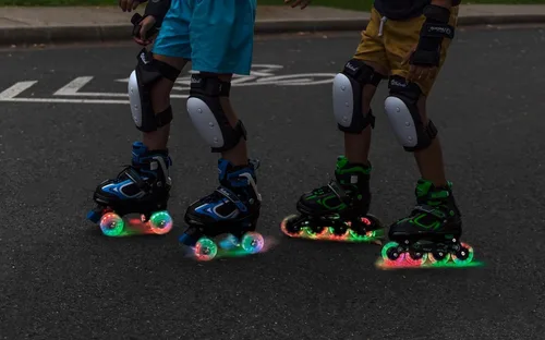 Vista 55 de MammyGol Patines en línea ajustables para niños y niñas, patines con ruedas iluminadas de 4 a 16 años