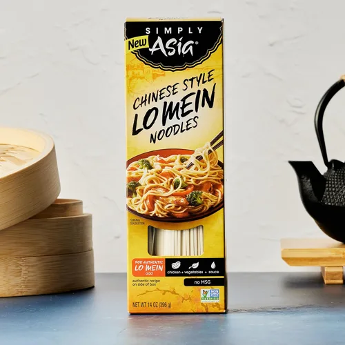 Vista 16 de Simply Asia Lo Mein - Fideos estilo chino, sin MSG, para sopas de fideos fríos, Lo Mei de verduras, pollo lo mein y salteados, 14 onzas
