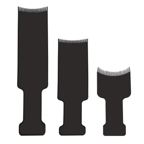 Vista 2 de Kit de resaltado de balayage de 6 piezas, tablero de color para el cabello con dientes, láminas y cepillo para teñir y colorear 3 tamaños