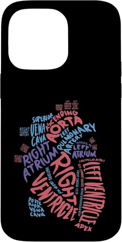 Vista 21 de Cardiac Nurse Anatomical Heart Cardiology Medical Gift Case for iPhone 17