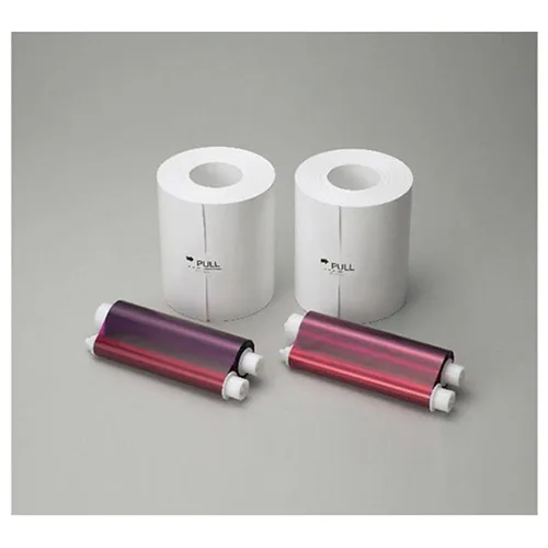Vista 2 de Mitsubishi Rollo de papel laminado brillante de 4 x 6 y hoja de tinta para CP-D70DW; Impresoras CP-D707DW