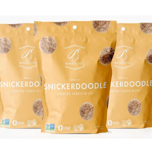 Vista 9 de Bakeology Galletas veganas - Mini galletas crujientes de chocolate sin gluten, sin lácteos, sin OMG, 0.00 oz de grasa trans, dulces de postre a base