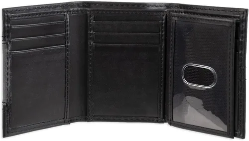 Vista 5 de Dickies Cartera triple de cuero para hombre Negro