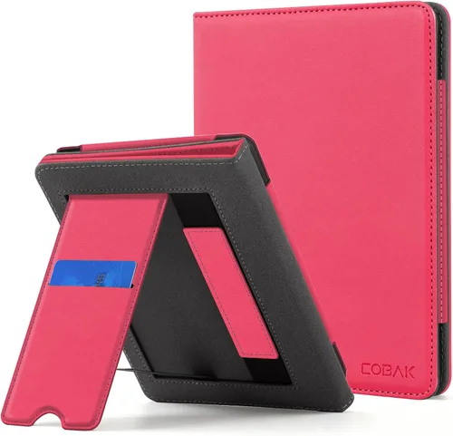 Vista 44 de CoBak - Funda con soporte para lector de libros electrónicos de 6.8 pulgadas - Funda con función de encendido y apagado automático, ranura