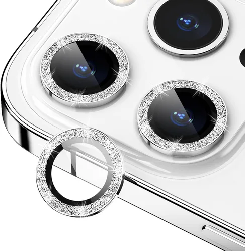 Vista 10 de Protector de lente de cámara para iPhone 15 Pro/iPhone 15 Pro Max, anillo de metal individual, dureza 9H, protector a prueba de arañazos, accesorios