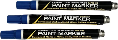 Vista 12 de Marcador de pintura esmaltada de ventaja competitiva MPD Permanente Impermeable Resistente a los rayos UV Blanco