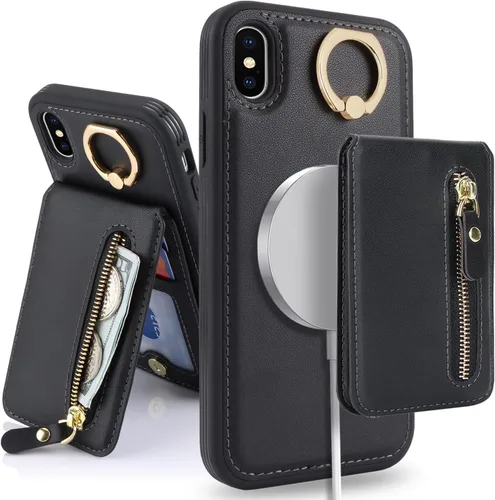 Vista 42 de Funda para iPhone 16 Plus con tarjetero - Negro negro ( A + Black )