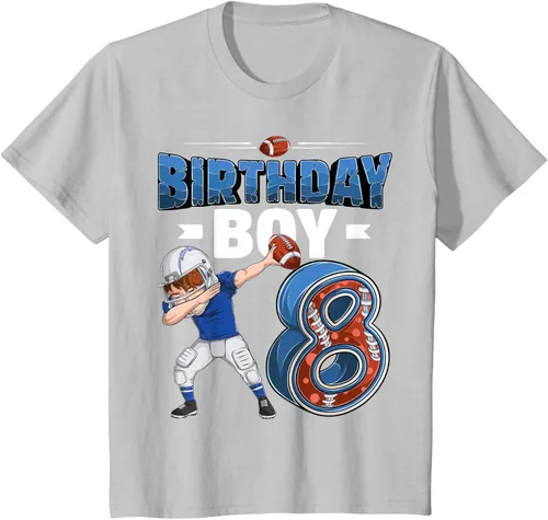 Vista 25 de Dabbing Boy - Camiseta de 8 años de fútbol americano americano, Negro, S