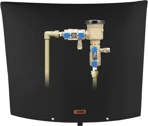 Vista 9 de Cubierta aislante de tubería para prevención de reflujo (5 °F) – Bolsa aislada para válvula de aspersor de riego – Cubierta de bomba de pozo de agua