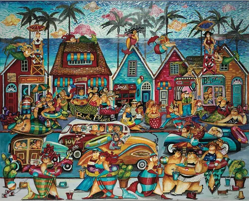 Vista 6 de Jennifer Garant - Rompecabezas de 1000 piezas de 24 x 30 pulgadas para tina de playa extragrande, 1 unidad