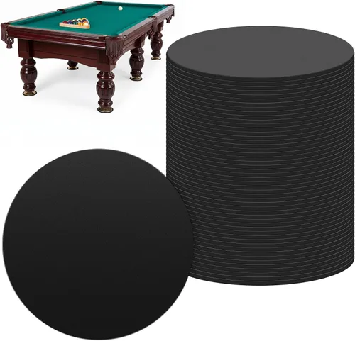 Vista 9 de Haull 30 unidades de almohadillas niveladoras de goma para mesa de billar de 3 pulgadas de diámetro, almohadillas niveladoras de mesa de billar