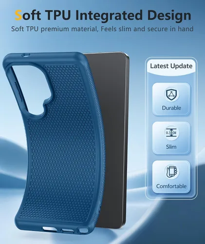 Vista 565 de FNTCASE Funda para iPhone 17 Pro: Fundas delgadas translúcidas de color azul claro compatibles con MagSafe, protección completa de la cámara