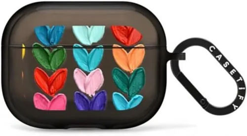 Vista 14 de CASETiFY Impact Airpods Pro (1ª/2ª) - Funda con anillo, color negro