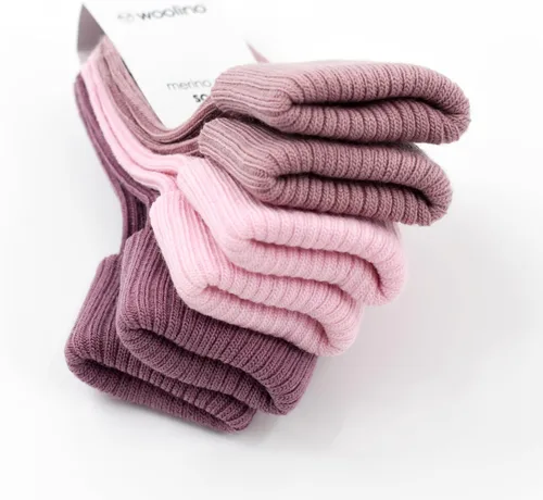 Vista 2 de Woolino Calcetines de lana para bebé, lavables de lana merina, para niños pequeños, recién nacidos a 8 años (paquete de 3)