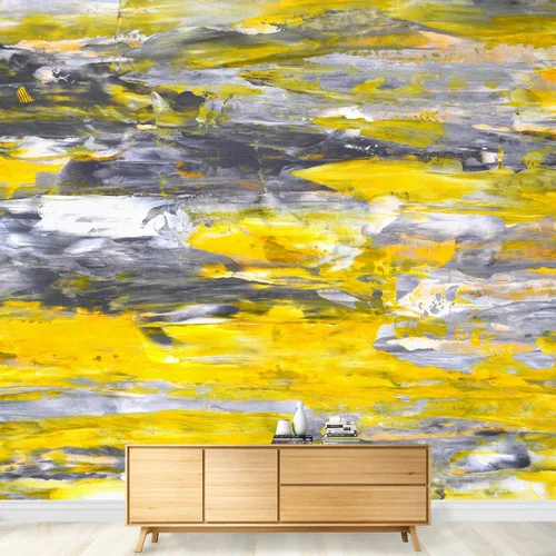 Vista 38 de wall26 - Pintura de arte abstracto marrón y beige - Mural de pared extraíble Papel pintado autoadhesivo grande - 66x96 pulgadas
