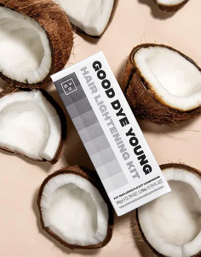 Vista 5 de GDY DYEposit - Kit de acondicionador de color (platino) y aclarador de cabello con polvo sin polvo y revelador de 25 volúmenes, kit