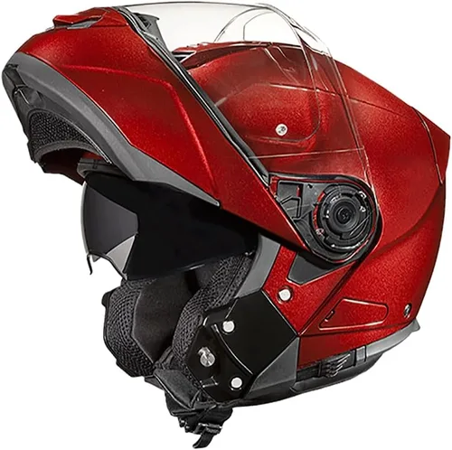 Vista 6 de Daytona Helmets Glide - Casco modular de motocicleta – Casco abatible aprobado por DOT – Casco de motocicleta de cara completa listo para Bluetooth