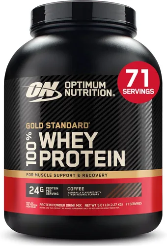 Vista 12 de Optimum Nutrition Estándar dorado 100% Proteína de Suero de Leche en Polvo, Pie de lima, 1.8 Libra