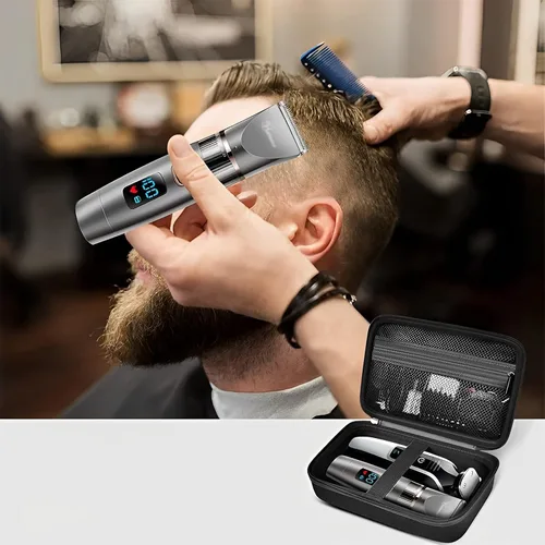 Vista 3 de AMSAMOTION Funda de viaje para Braun MGK3 BT5 BT7 Series Trimmer MGK3335 MGK3221 MGK3245 BT3221 BT5260 BT3240 BT5265 BT7240 Recortadora de barba