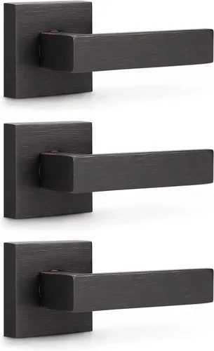 Vista 185 de KNOBWELL - Juego de cerradura con 1 picaporte resistente para puertas de una cara, ideal para puertas interiores reversibles, 0.93 libras