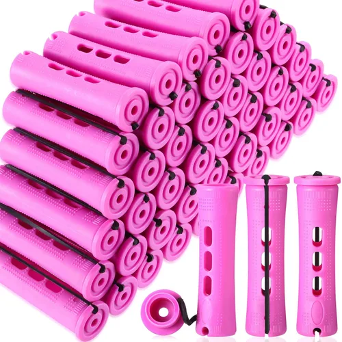 Vista 15 de WILLBOND 60 Piezas Varillas Cortas para Permanente Varillas para Permanente de Cabello Natural con Banda de Goma Elástica Kit de Ondas Frías