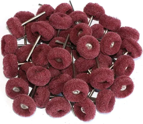 Vista 8 de FPPO Juego de 58 piezas de ruedas abrasivas para pulir para herramientas rotatorias, kit de mini cepillo de limpieza con eje de 3 mm, ruedas Mix