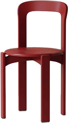 Vista 14 de Silla de comedor moderna y versátil, sillas de cocina con marco de madera apilable, silla lateral sin brazos, taburete para el hogar para habitación