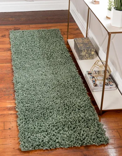 Vista 286 de Unique Loom Colección Davos Shag - Alfombra Lino