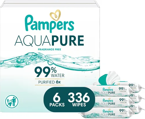 Vista 16 de pampers toallitas para bebé Aqua Pure 56 ct ANTIGUO