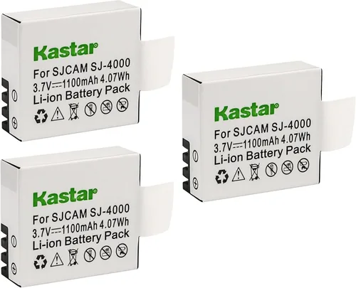 Vista 5 de Kastar Paquete de 1 batería de repuesto para SJCAM SJ6000, SJCAM SJ7000, SJCAM SJ8000, SJCAM SJ9000, Pruveeo DV200 cámara de acción deportiva