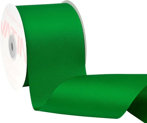 Vista 238 de VATIN Cinta de Grogrén Negra, 1-1/2" x 50 Yardas Continuas, Cinta de Grogrén de Poliéster Negra, Usar para Lazos de Bricolaje, Accesorios